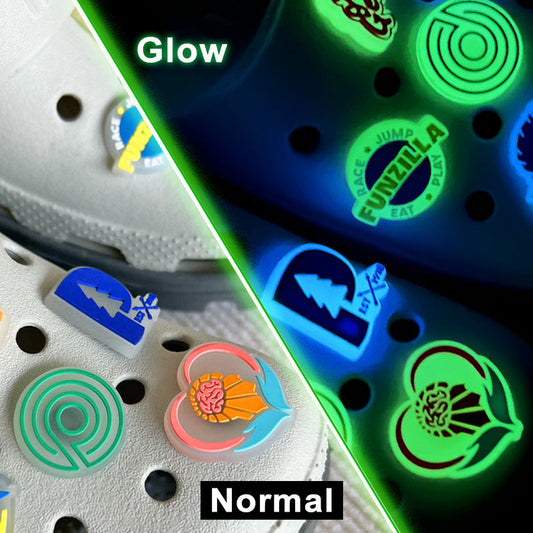 Glow in the Dark Charms for Shoes - Durable & Customizable Designs