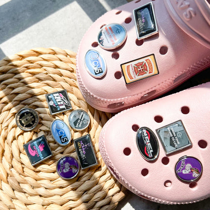 Custom Epoxy Metal Clog Charms